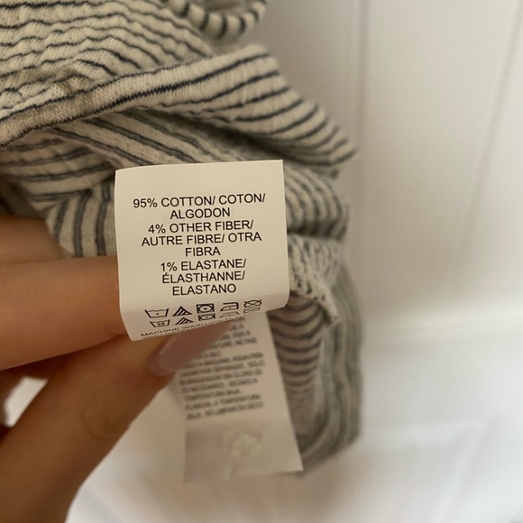 NWT Lucky Brand Striped Wrap Top - Picture 6 of 6